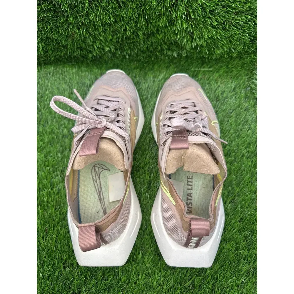 Nike Vista Lite CI0905-200 Athletic Sneaker Womens 7.5 Beige Mesh Sports Running